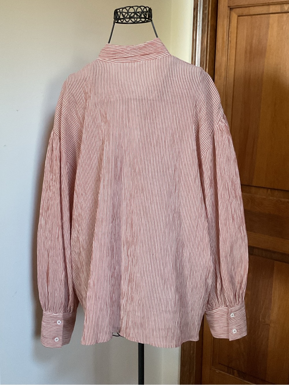 ZW COLLECTION STRIPED TIE SHIRT, small, New - Picture 6 of 7
